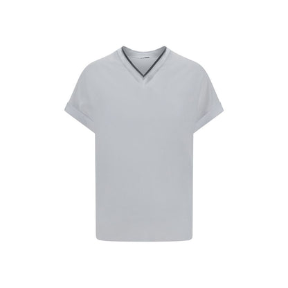 Brunello Cucinelli White Cotton T-Shirt