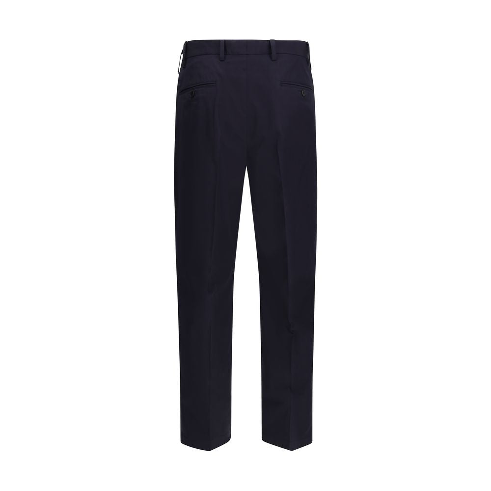 Prada Blue Cotton Casual Pants