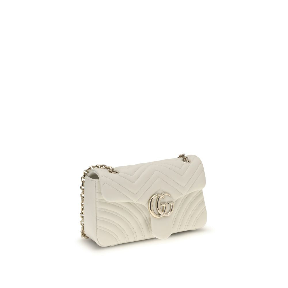 Gucci White Calf Leather Bos Taurus Shoulder Bag