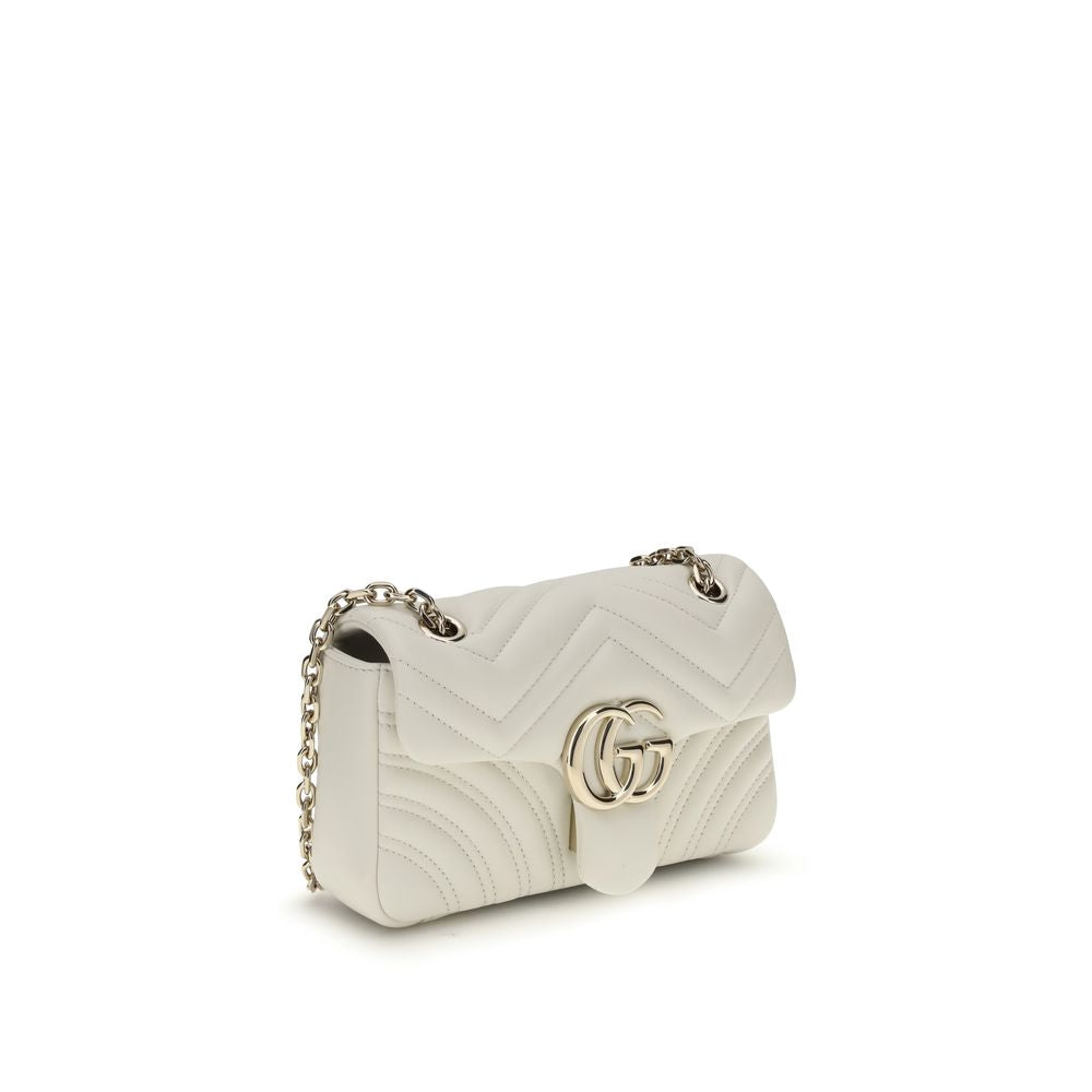 Gucci White Calf Leather Bos Taurus Shoulder Bag