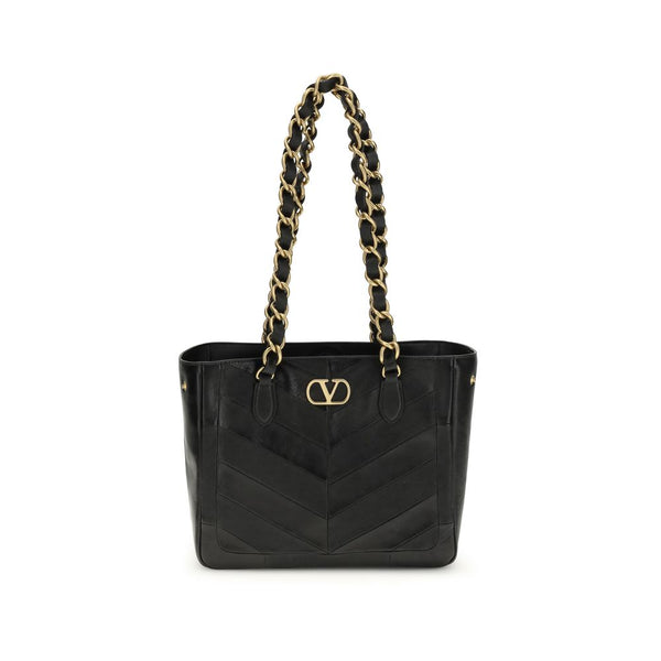 Valentino Garavani - Black Napa Leather / Calf Bos Taurus Shoulder Bag