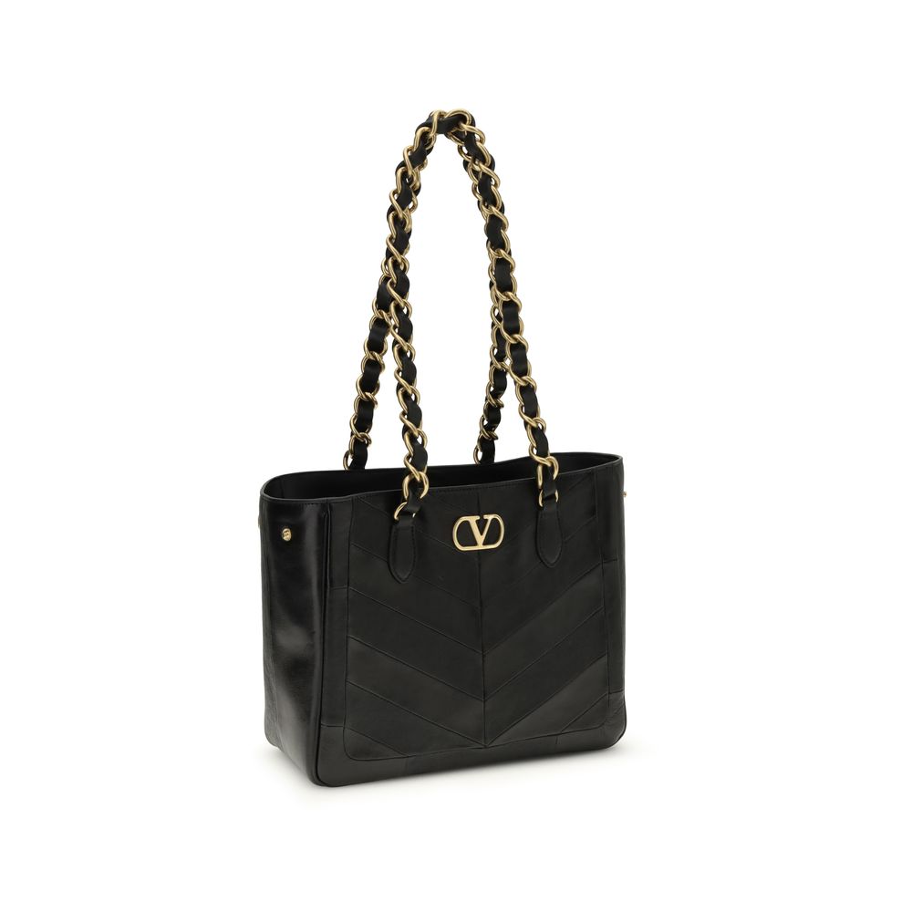 Valentino Garavani - Black Napa Leather / Calf Bos Taurus Shoulder Bag