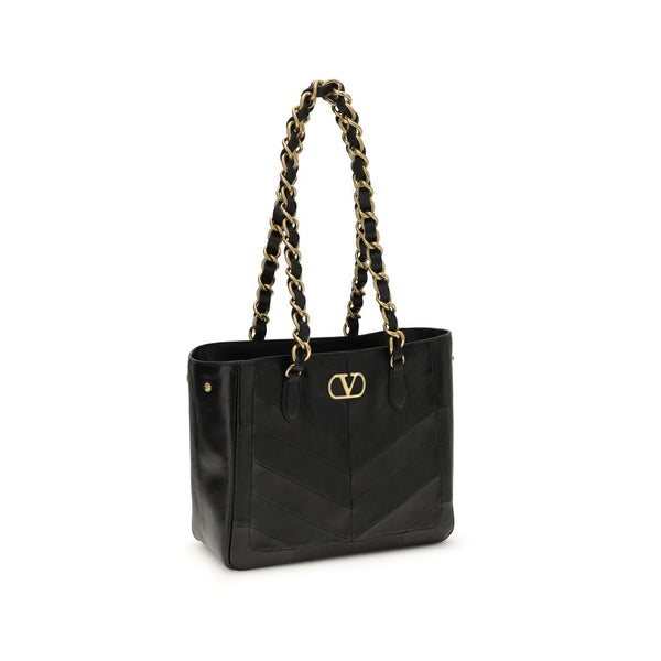 Valentino Garavani - Black Napa Leather / Calf Bos Taurus Shoulder Bag