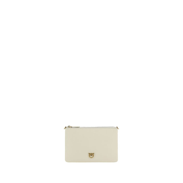 PINKO - Beige Calf Leather Bos Taurus Shoulder Bag