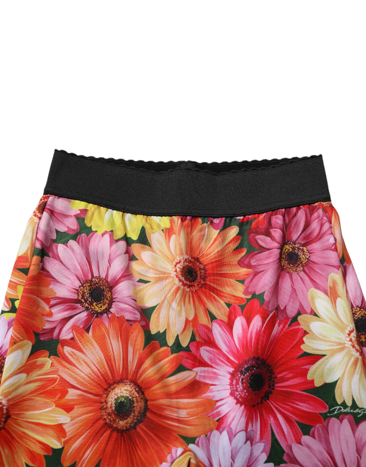 Dolce &amp; Gabbana Multicolor Floral Leggings StretchWaist Pants