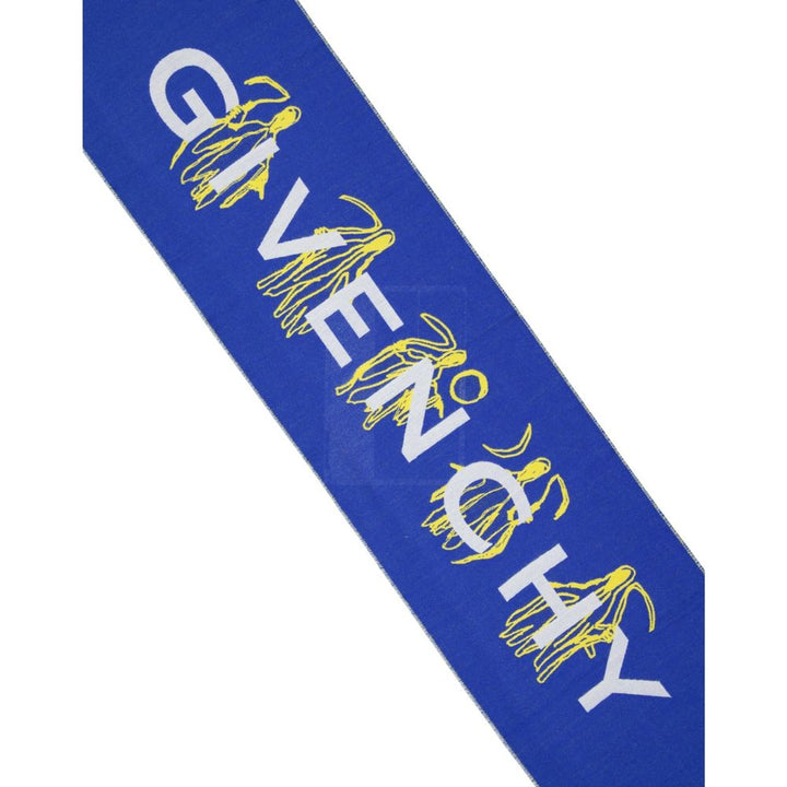 Givenchy Blue Silk Scarf