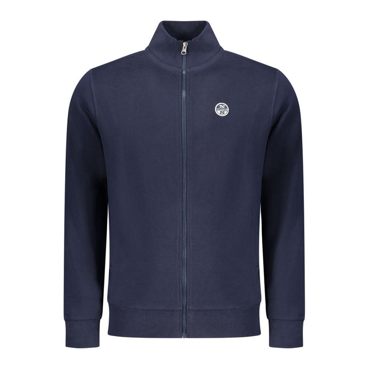 North Sails Blue Cotton Men Sweatshirt