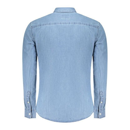Pepe Jeans Azzurro Cotton Men Shirt