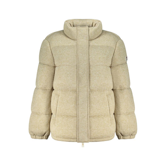 Guess Jeans Beige Polyester Coat