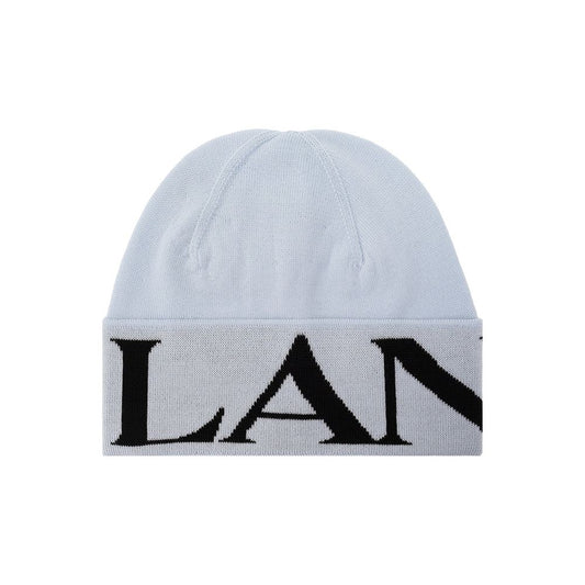 Lanvin Blue Virgin Wool Beanie