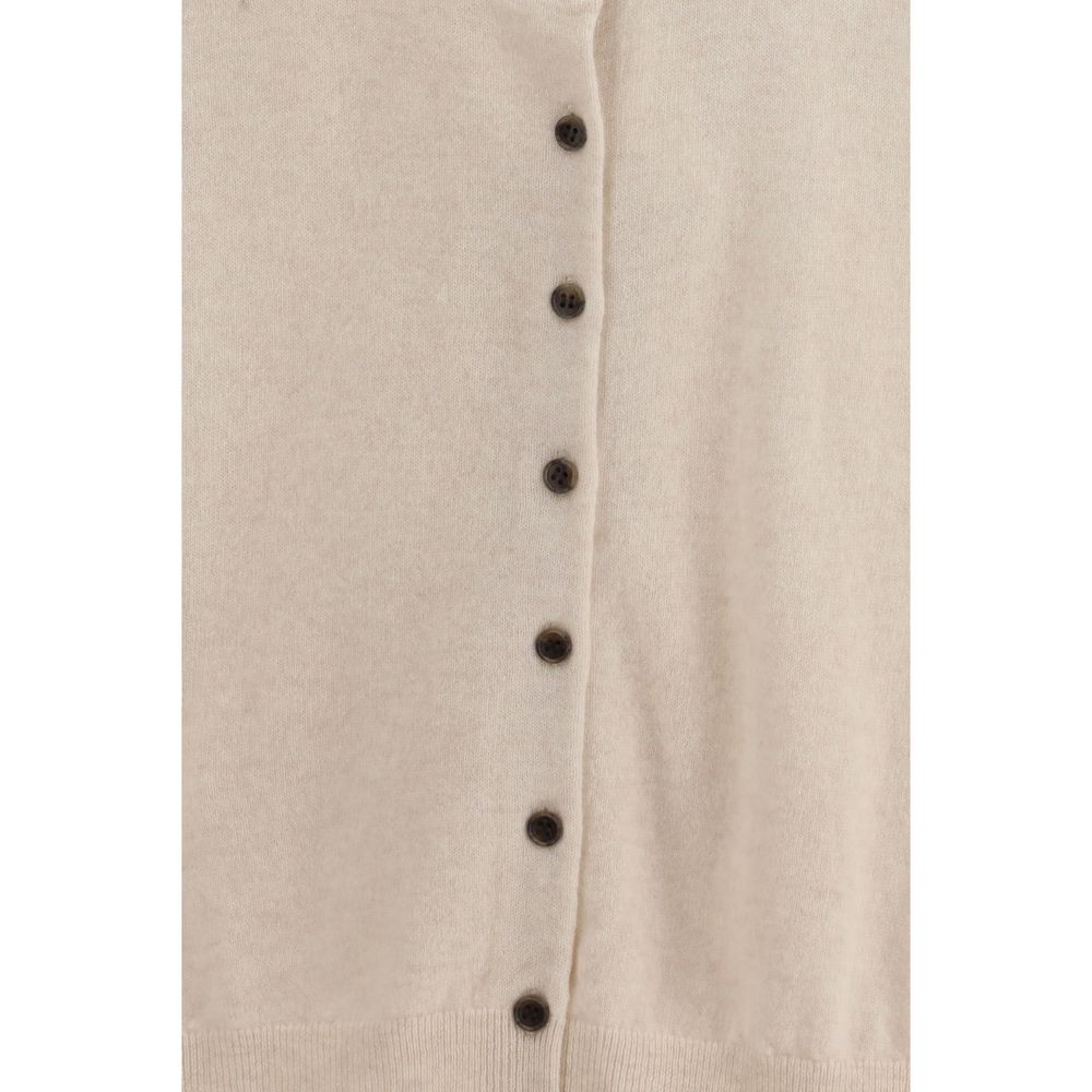 Lisa Yang Cream Cashmere Cardigan