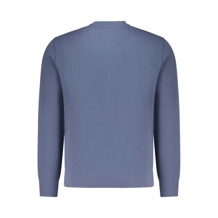 North Sails Blue Cotton Men Sweatshirt