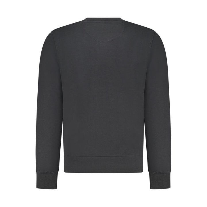 North Sails Black Cotton Men Sweatshirt