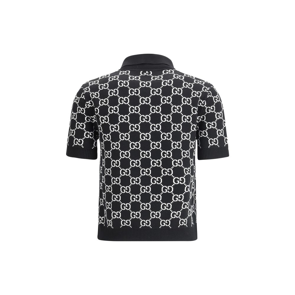 Gucci Black Wool Pattern Shirt