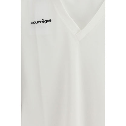 Courrèges White Cotton Polo Shirt