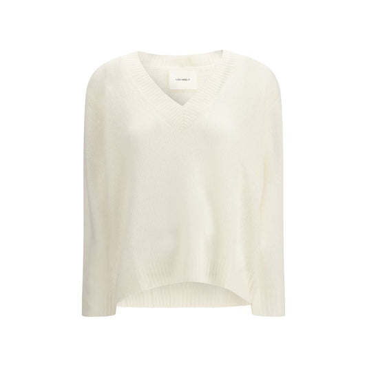 Lisa Yang White Cashmere Cashmere Sweater