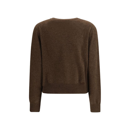 Lisa Yang Brown Fleece Wool Sweatshirt