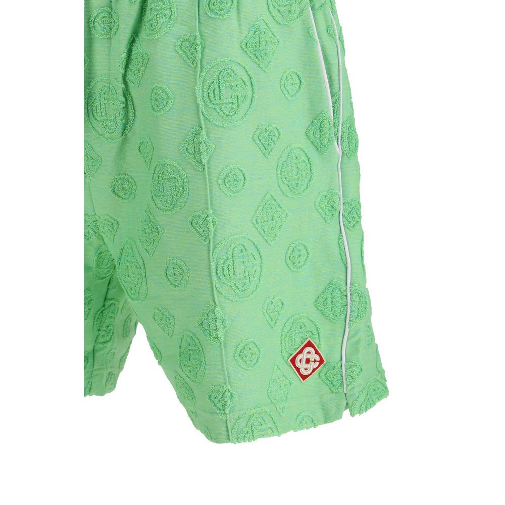 Casablanca Bicolor Cotton Bermuda Shorts