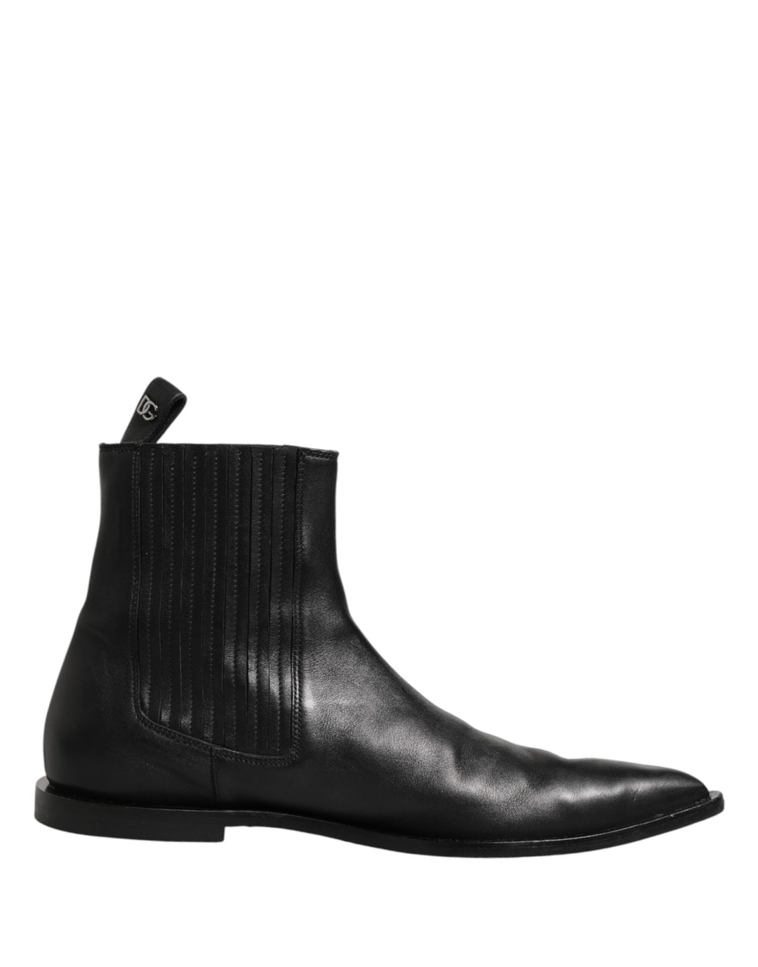 Dolce &amp; Gabbana Black Chelsea Men Short Ankle Boots Shoes