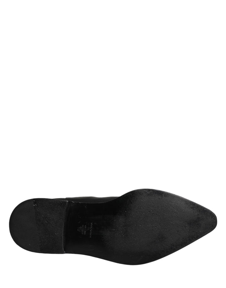 Dolce &amp; Gabbana Black Chelsea Men Short Ankle Boots Shoes