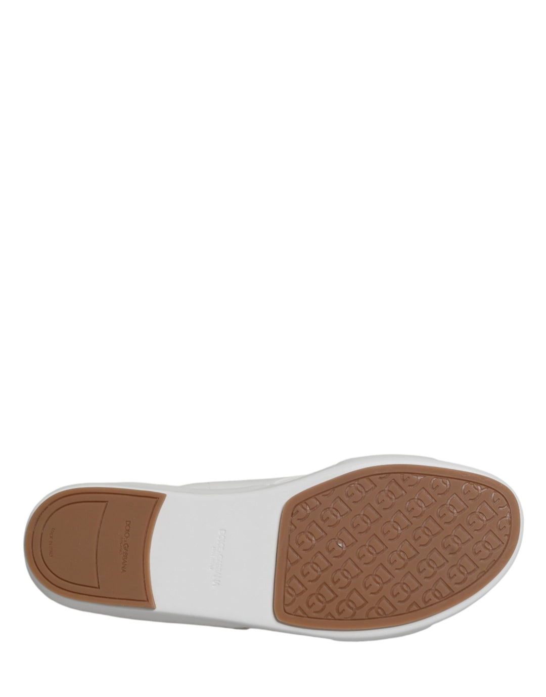 Dolce &amp; Gabbana White DG Cutout Slides Slippers Flats Shoes