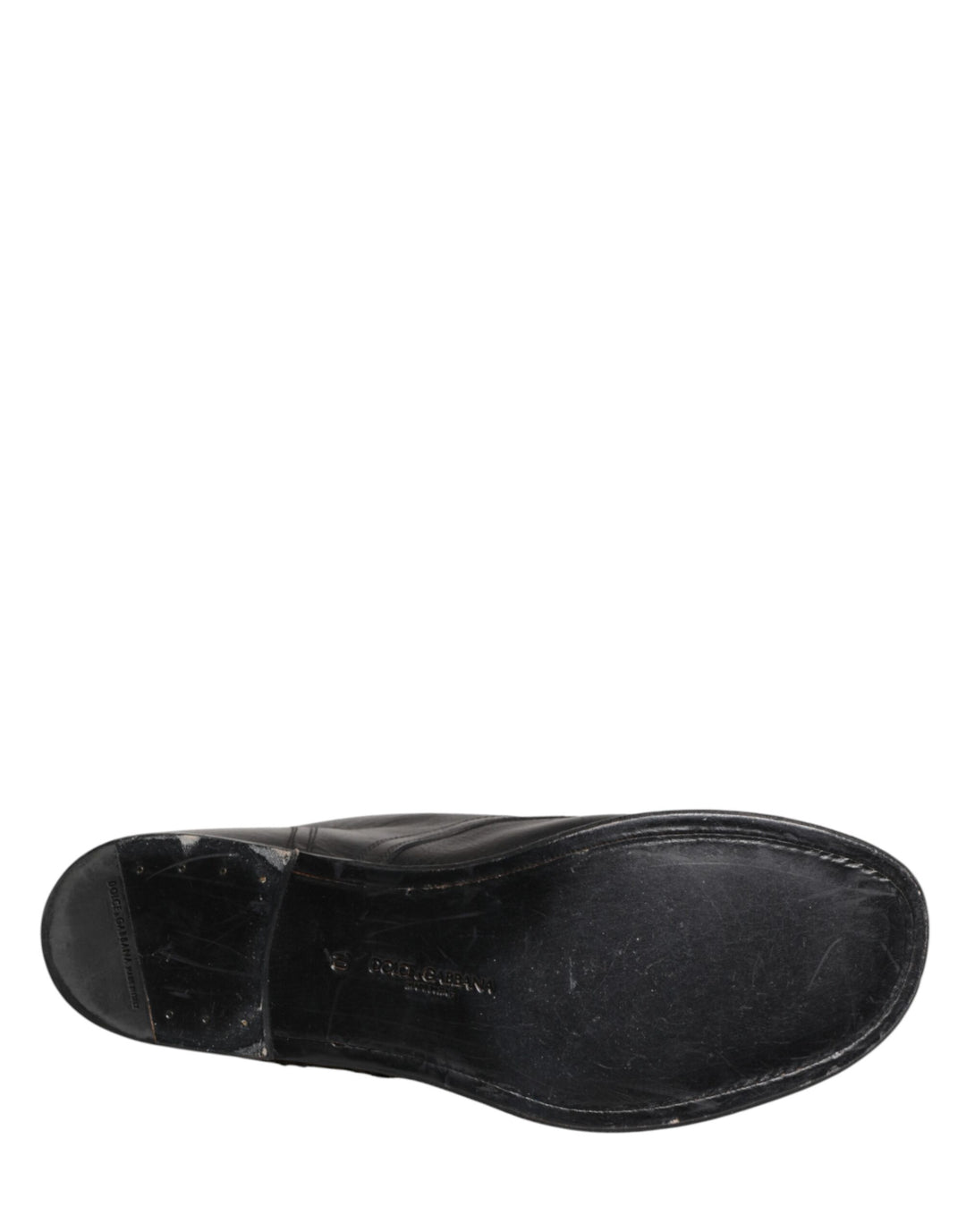 Dolce &amp; Gabbana Black Lace Up Short Ankle Boots Men Shoes