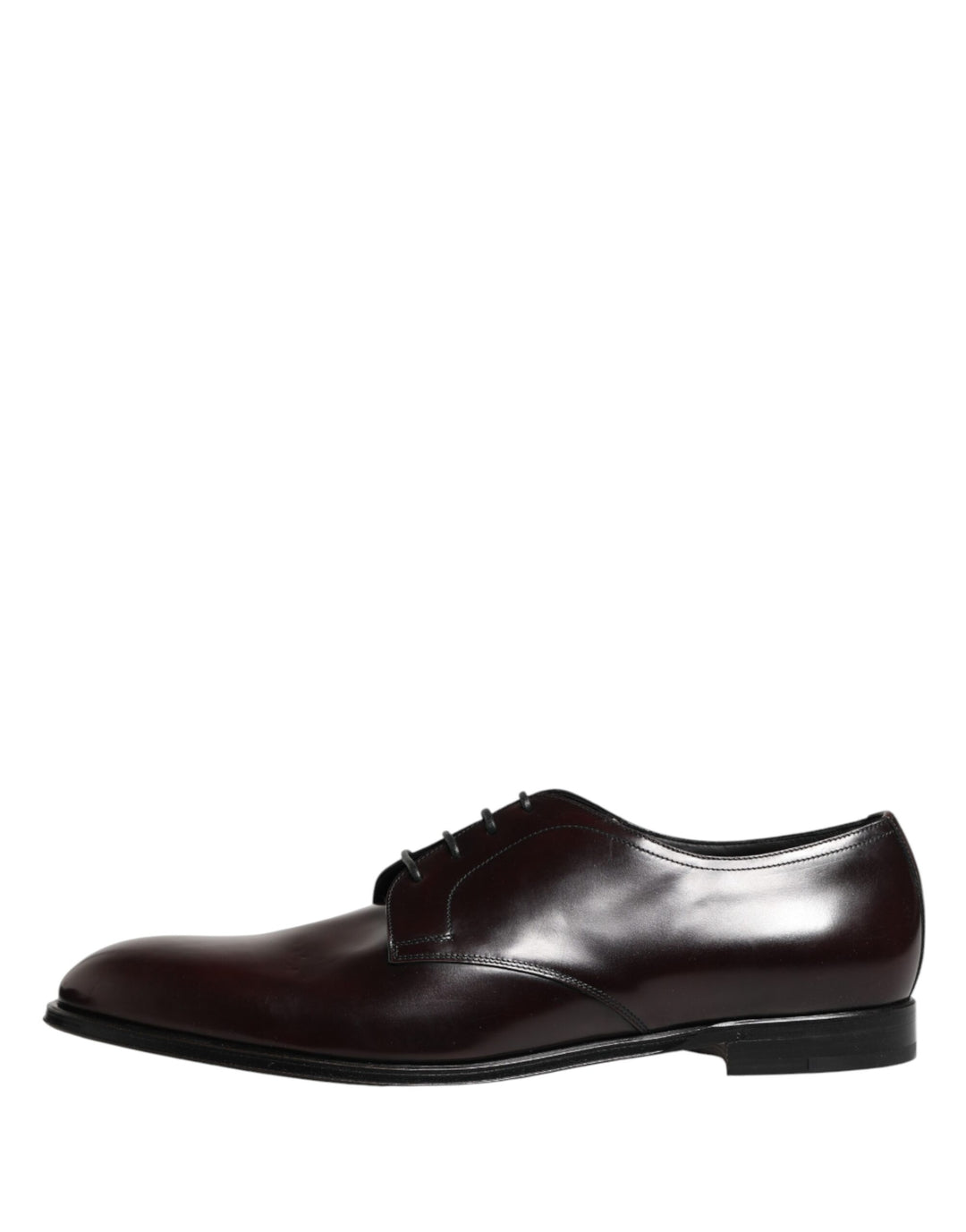 Dolce &amp; Gabbana Black Lace Up Leather Dress Derby Men Shoes