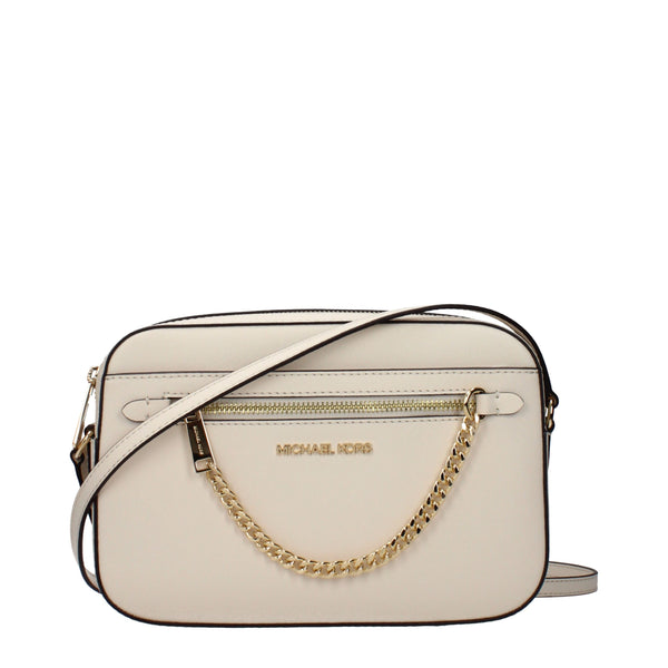 Michael Kors - Beige Leather Crossbody Bag