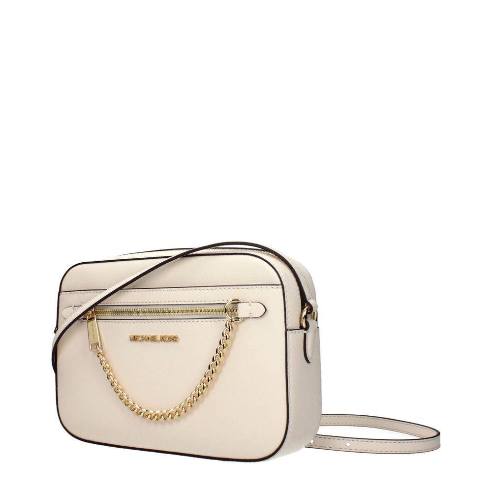 Michael Kors - Beige Leather Crossbody Bag