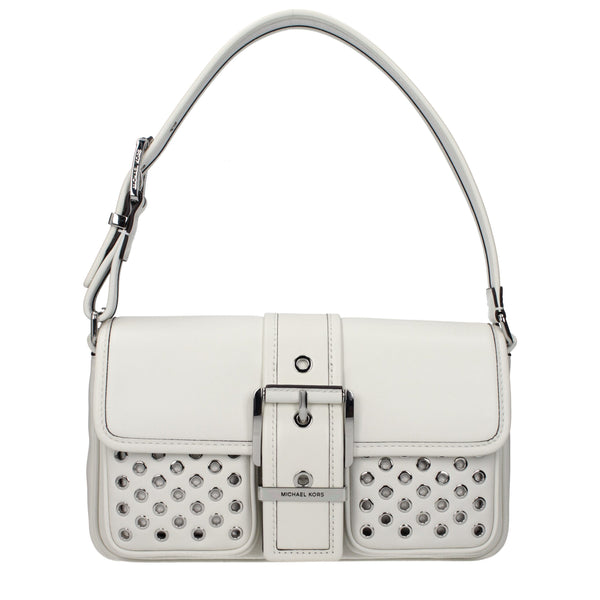 Michael Kors - White Leather Shoulder Bag