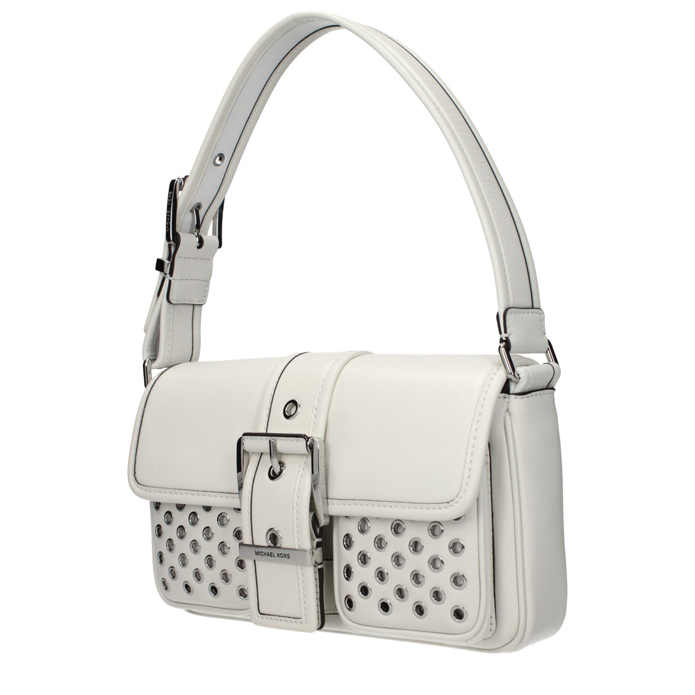Michael Kors - White Leather Shoulder Bag