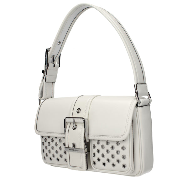 Michael Kors - White Leather Shoulder Bag