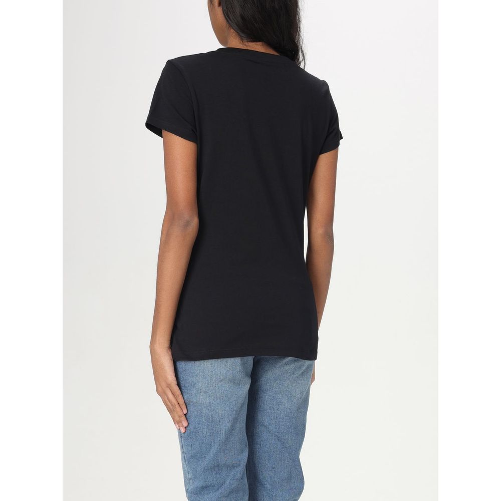 Armani Exchange Black Cotton T-Shirt