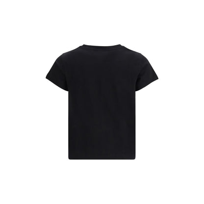 PINKO Black Cotton T-Shirt