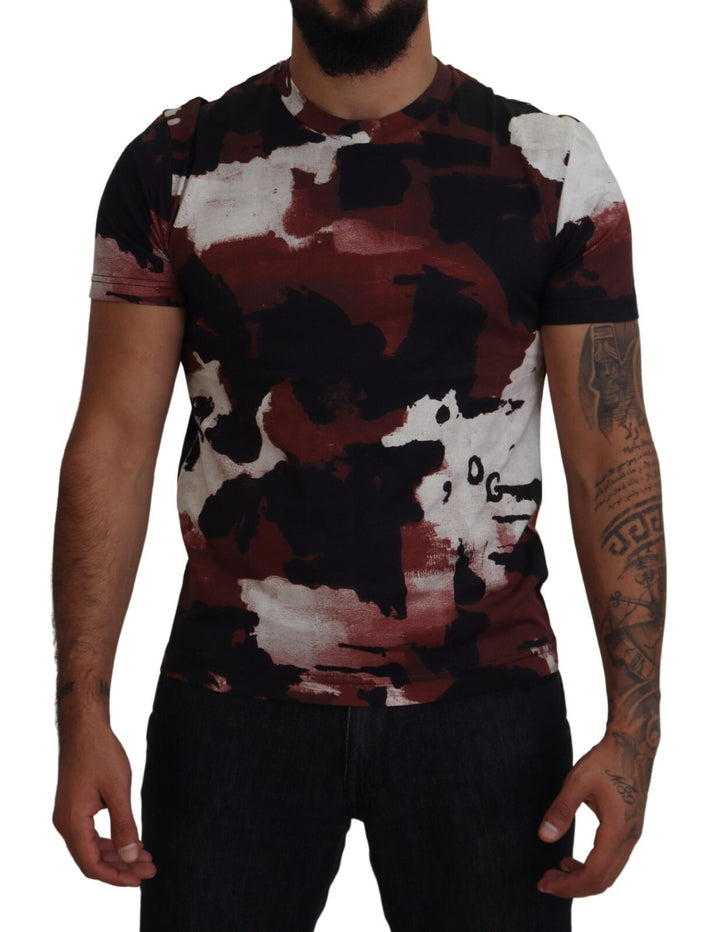 Dolce &amp; Gabbana Multicolor Tie Dye Cotton Crew Neck T-shirt
