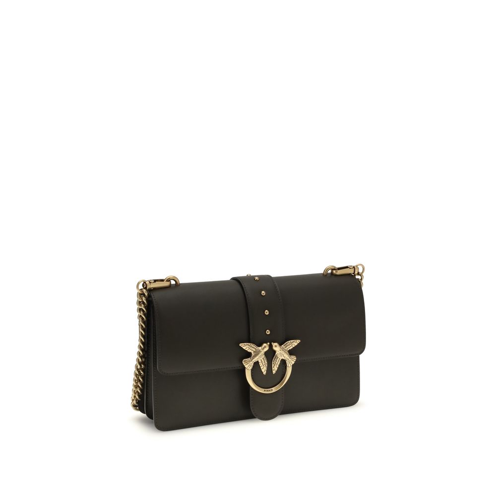 PINKO - Bicolor Calf Leather Bos Taurus Shoulder Bag