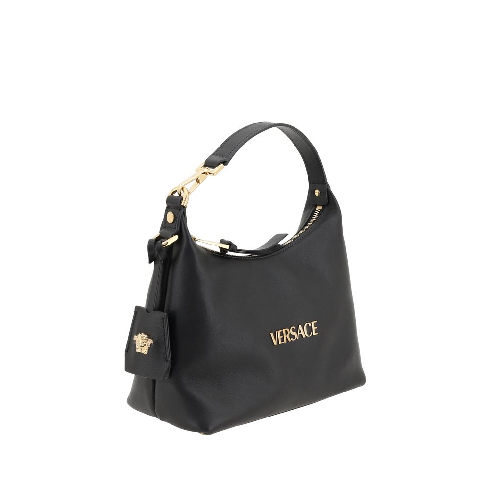 Versace - Black Calf Leather Bos Taurus Handbag