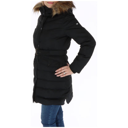 Pepe Jeans Black Polyester Coat