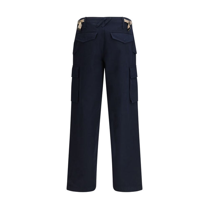 Burberry Blue Cotton Cargo Pants