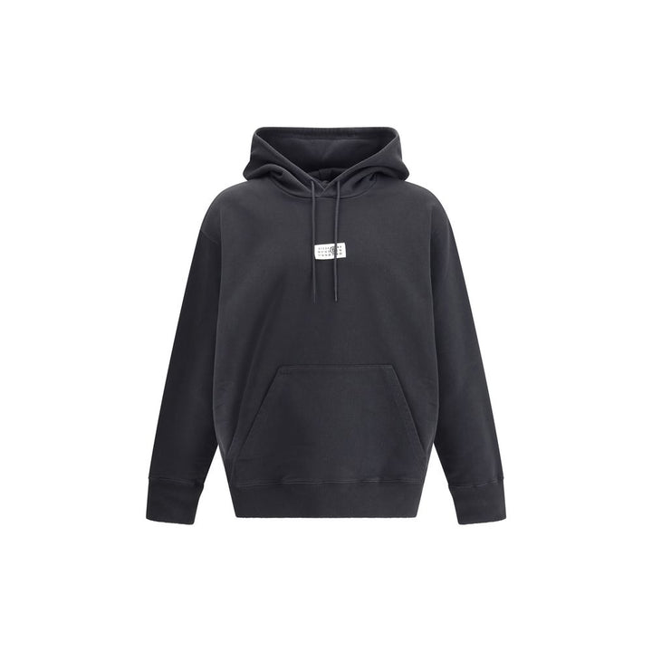 MM6 Black Cotton Sweatshirt