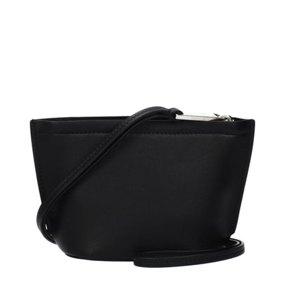 Salvatore Ferragamo Black Leather Clutch Bag