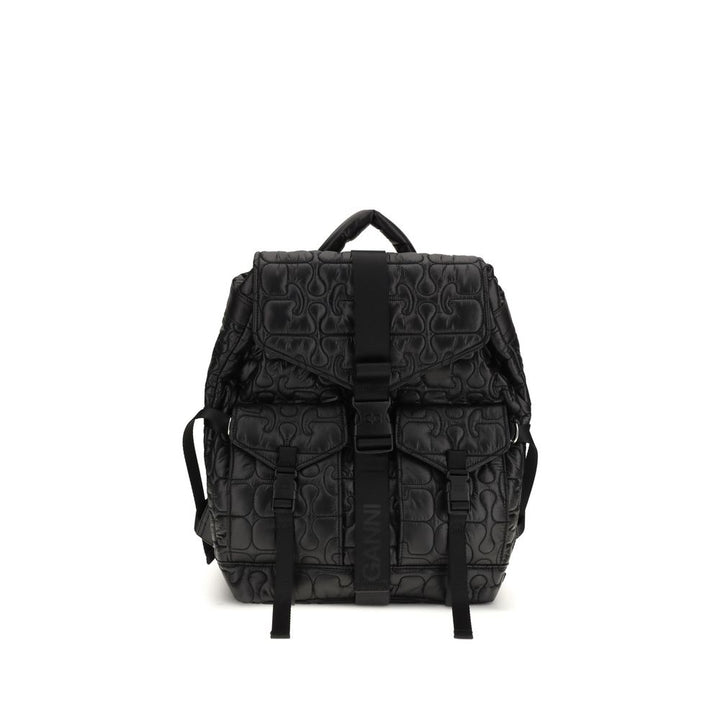 Ganni - Black Polyamide Backpack