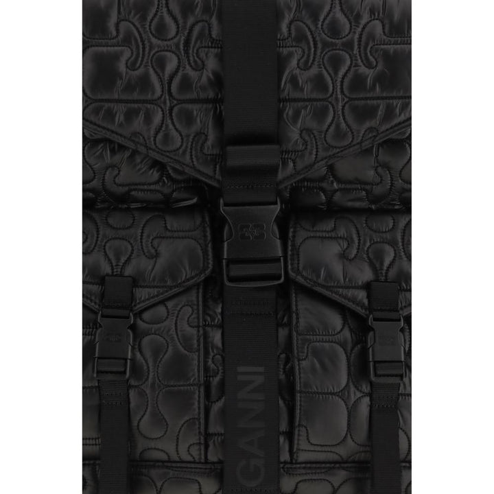 Ganni - Black Polyamide Backpack