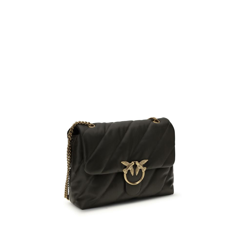 PINKO - Bicolor Calf Leather Bos Taurus Shoulder Bag