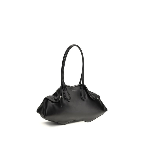 Alexander McQueen - Black Calf Leather Bos Taurus Shoulder Bag