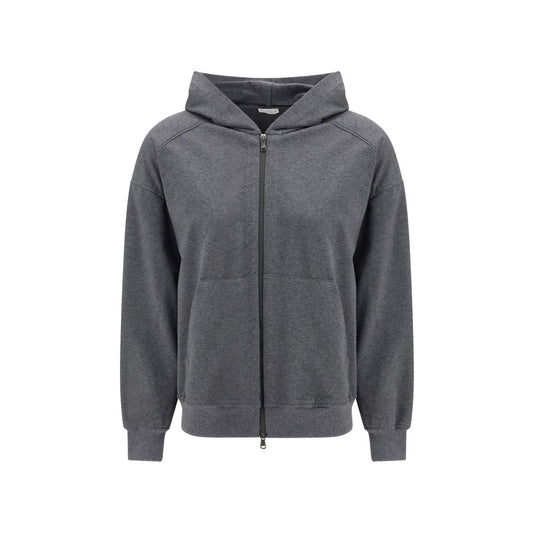 Brunello Cucinelli Gray Cotton Sweatshirt