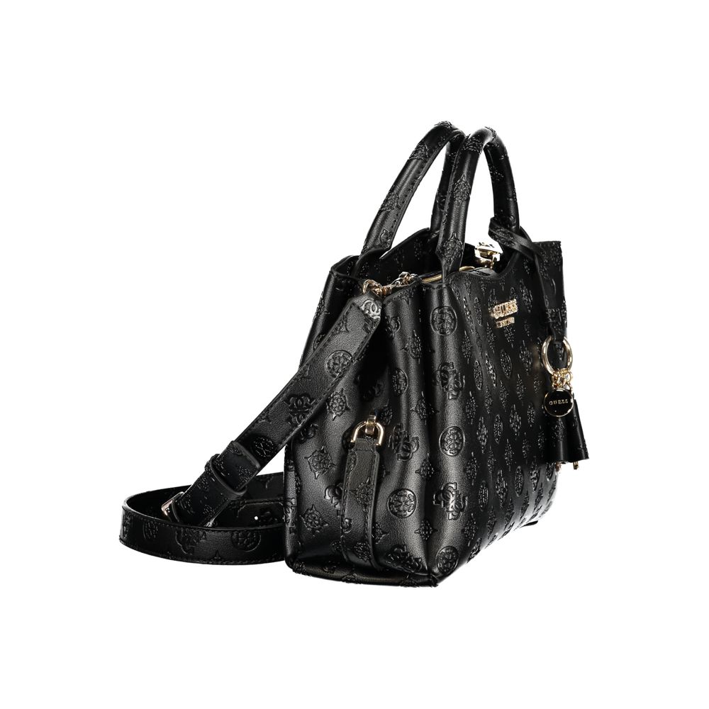 Guess Jeans Nero Poliuretano Women Handbag
