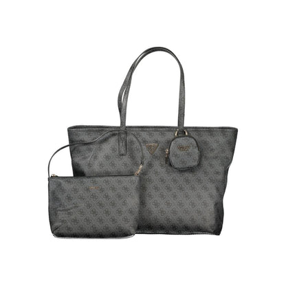 Guess Jeans Grigio Poliuretano Women Handbag