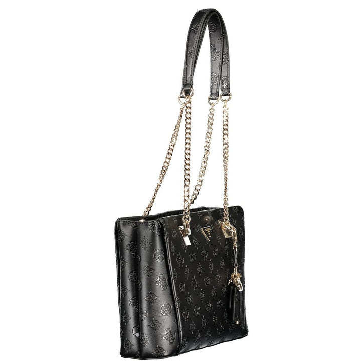 Guess Jeans Nero Poliuretano Women Handbag