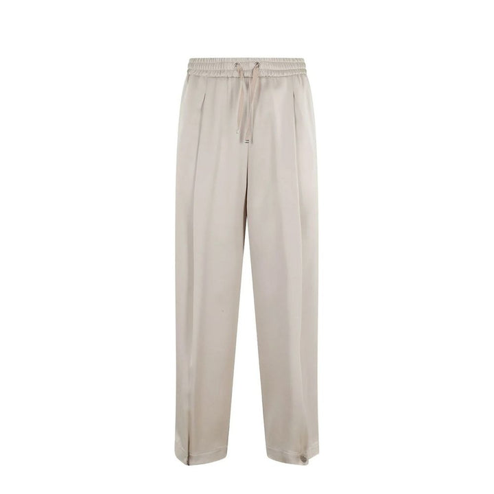 Herno Beige Acetate Casual Pants